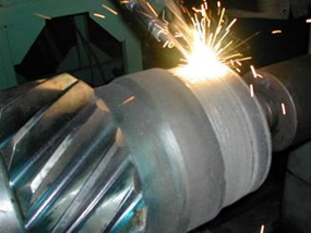 齿轮轴颈激光熔覆